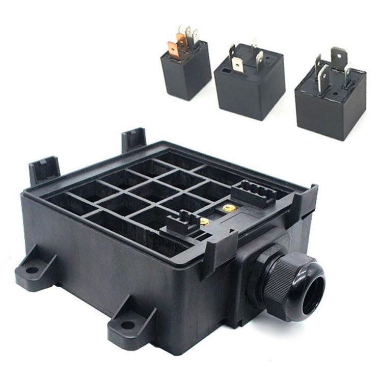 24V 4 Pin Car RV Waterproof Fuse Relay Box Car Modified Multi-Light Control Fuse Box - Fuse by PMC TechLife | Online Shopping South Africa | PMC TechLife | Buy Now Pay Later Mobicred