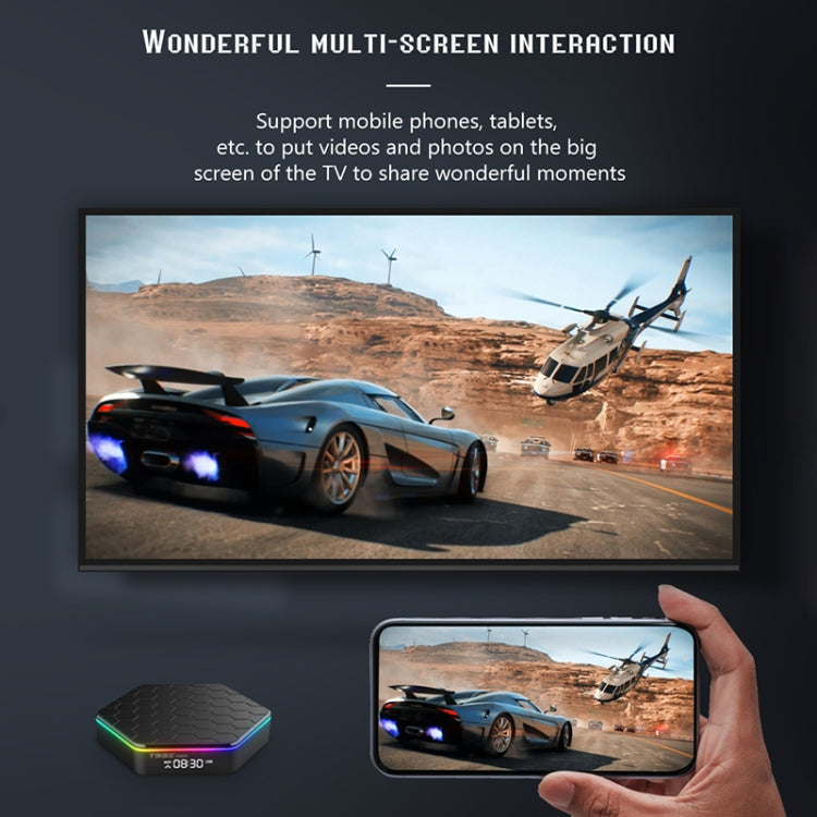 T95Z Plus 8K WiFi6 Android 12.0 Smart TV Box with Remote Control, 4GB+32GB, Allwinner H618 Quad-Core(EU Plug) - Others by PMC Jewellery | Online Shopping South Africa | PMC Jewellery | Buy Now Pay Later Mobicred