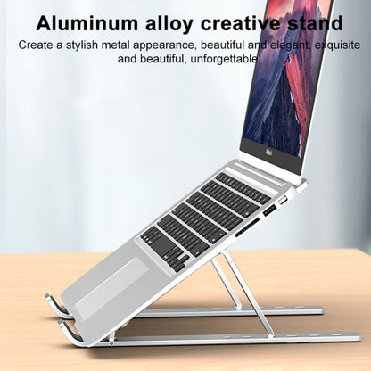 Lenovo Thinkplus Desktop Laptop Folding Holder CT10(Silver) - Laptop Stand by Lenovo | Online Shopping South Africa | PMC Jewellery