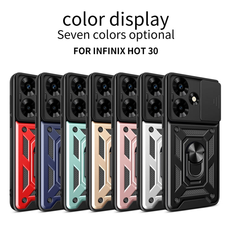 For Infinix Hot 30 Sliding Camera Cover Design TPU+PC Phone Case(Red) - Infinix Cases by PMC TechLife | Online Shopping South Africa | PMC TechLife