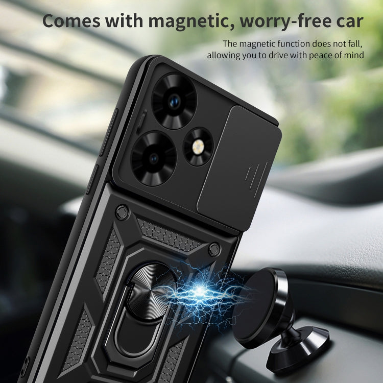 For Infinix Hot 30 Sliding Camera Cover Design TPU+PC Phone Case(Gold) - Infinix Cases by PMC TechLife | Online Shopping South Africa | PMC TechLife | Buy Now Pay Later Mobicred