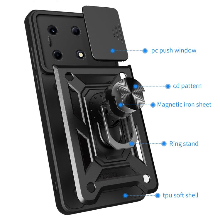 For Infinix Note 30 VIP Sliding Camera Cover Design TPU+PC Phone Case(Red) - Infinix Cases by PMC TechLife | Online Shopping South Africa | PMC TechLife | Buy Now Pay Later Mobicred