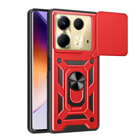 For Infinix Note 40 4G Sliding Camera Cover Design TPU+PC Phone Case(Red) - Infinix Cases by PMC Jewellery | Online Shopping South Africa | PMC Jewellery | Buy Now Pay Later Mobicred