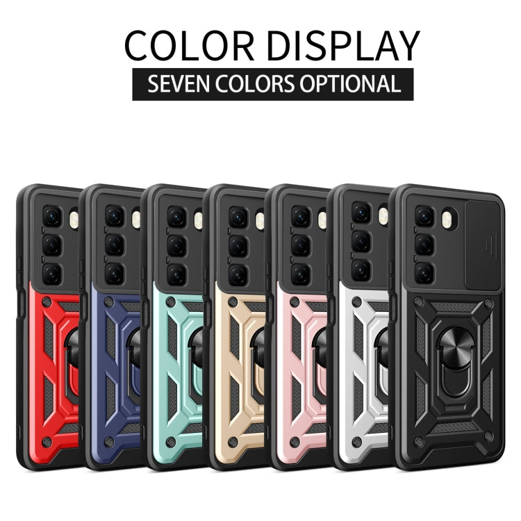 For Infinix Hot 50 4G Sliding Camera Cover Design TPU+PC Phone Case(Green) - free shipping - PMC TechLife - Order now!