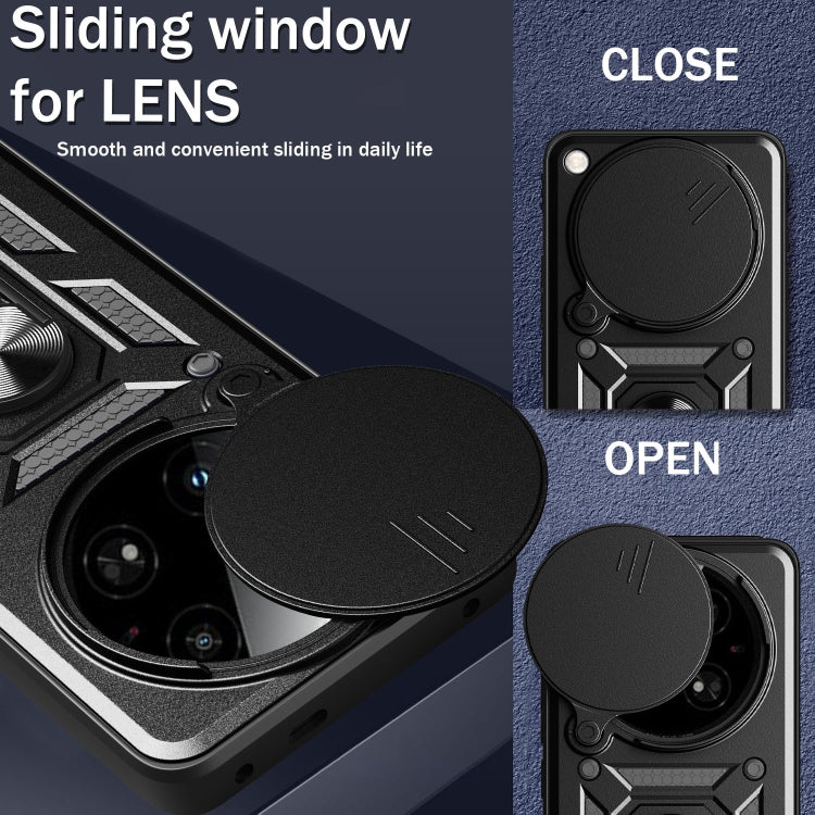 For Infinix Zero 40 4G Sliding Camera Cover Design TPU+PC Phone Case(Black) - free shipping - PMC TechLife - Order now!