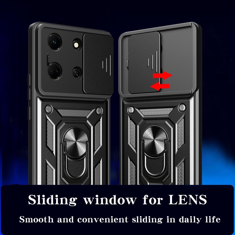For Infinix Note 30 5G Sliding Camera Cover Design TPU+PC Phone Case(Black) - free shipping - PMC TechLife - Order now!
