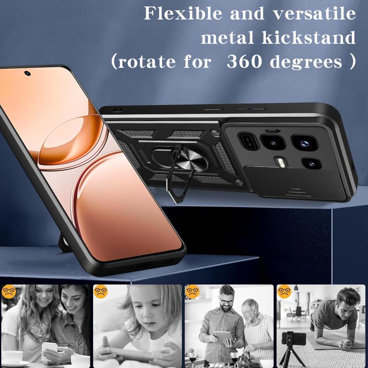 For Infinix Note 50 Pro 4G Sliding Camera Cover Design TPU+PC Phone Case(Black) - free shipping - PMC TechLife - Order now!