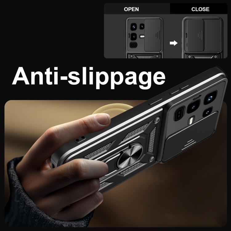 For Infinix Note 50 Pro 4G Sliding Camera Cover Design TPU+PC Phone Case(Black) - free shipping - PMC TechLife - Order now!