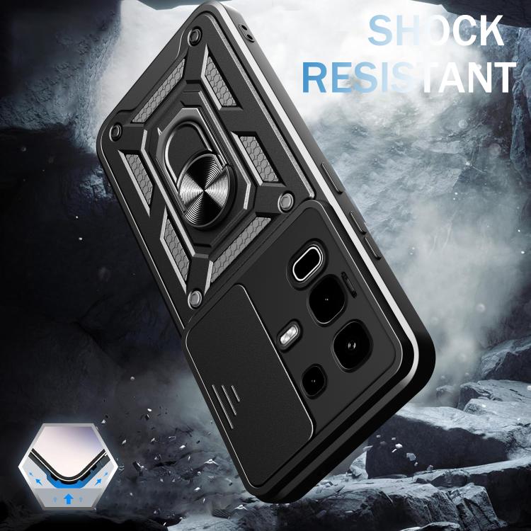For Infinix Note 50s Sliding Camera Cover Design TPU+PC Phone Case(Gold) - free shipping - PMC TechLife - Order now!