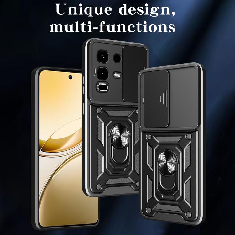 For Infinix Note 50s Sliding Camera Cover Design TPU+PC Phone Case(Silver) - free shipping - PMC TechLife - Order now!