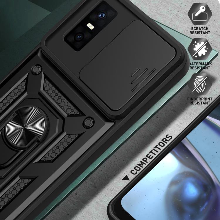 For Infinix GT 30 Pro Sliding Camera Cover Design TPU+PC Phone Case(Green) - free shipping - PMC TechLife - Order now!