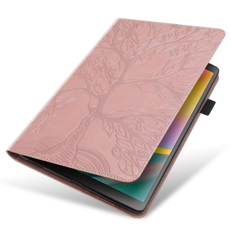For Honor Pad 9 Tree Life Series Embossed Leather Tablet Case(Rose Gold) - Honor by PMC TechLife | Online Shopping South Africa | PMC TechLife | Buy Now Pay Later Mobicred