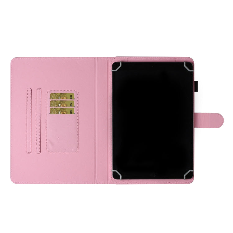 For 10 inch Universal Tablet PC Colored Drawing Pattern Horizontal Flip PU Leather Case with Holder & Card Slot(Starry Cat) - free shipping - PMC TechLife - Order now!