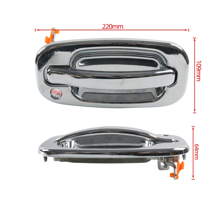 A8385-02 Car Front Right Electroplated Outside Door Handle for Chevrolet / GMC 15034986 FR - Door Handles by PMC TechLife | Online Shopping South Africa | PMC TechLife | Buy Now Pay Later Mobicred