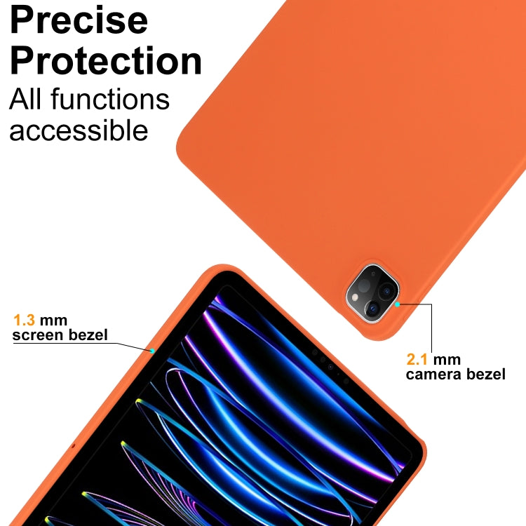 For iPad Air 11 2024 / 2025 Oil Spray Skin-friendly TPU Tablet Case(Orange) - iPad Air 11 2025 / 2024 Cases by PMC Jewellery | Online Shopping South Africa | PMC Jewellery | Buy Now Pay Later Mobicred