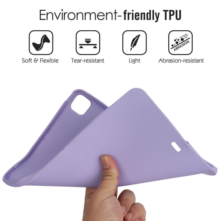 For iPad Air 11 2024 Oil Spray Skin-friendly TPU Tablet Case(Purple) - iPad Air 11 2024 Cases by PMC Jewellery | Online Shopping South Africa | PMC Jewellery | Buy Now Pay Later Mobicred