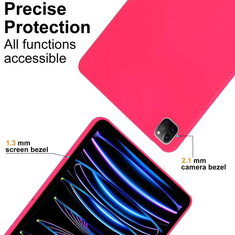 For iPad Air 13 2024 Oil Spray Skin-friendly TPU Tablet Case(Rose Red) - iPad Air 13 2024 Cases by PMC Jewellery | Online Shopping South Africa | PMC Jewellery | Buy Now Pay Later Mobicred