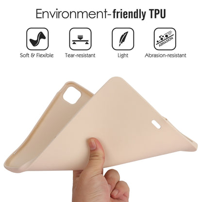 For iPad Air 13 2024 Oil Spray Skin-friendly TPU Tablet Case(Milk White) - iPad Air 13 2024 Cases by PMC Jewellery | Online Shopping South Africa | PMC Jewellery | Buy Now Pay Later Mobicred