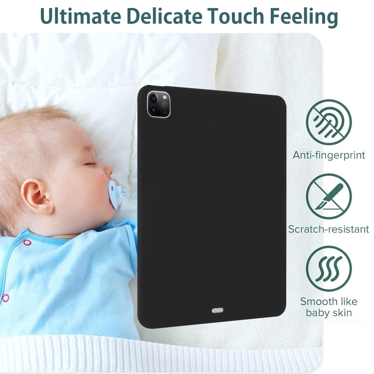 For iPad Pro 11 2024 Oil Spray Skin-friendly TPU Tablet Case(Black) - iPad Pro 11 2024 Cases by PMC TechLife | Online Shopping South Africa | PMC TechLife | Buy Now Pay Later Mobicred