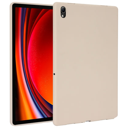 For Samsung Galaxy Tab S9 Oil Spray Skin-friendly TPU Tablet Case(Milk White) - Galaxy Tab S9 Cases by PMC Jewellery | Online Shopping South Africa | PMC Jewellery | Buy Now Pay Later Mobicred