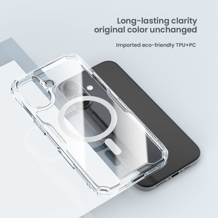 For iPhone 16 Pro Max NILLKIN Ultra Clear Magsafe PC + TPU Phone Case(Transparent) - iPhone 16 Pro Max Cases by NILLKIN | Online Shopping South Africa | PMC Jewellery | Buy Now Pay Later Mobicred