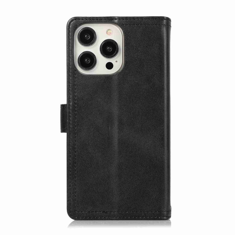 For iPhone 16 Pro Wristband Card Slot Leather Phone Case(Black) - iPhone 16 Pro Cases by PMC Jewellery | Online Shopping South Africa | PMC Jewellery | Buy Now Pay Later Mobicred