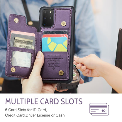 For Samsung Galaxy S20+ CaseMe C22 Card Slots Holder RFID Anti-theft Phone Case(Purple) - Galaxy Phone Cases by CaseMe | Online Shopping South Africa | PMC Jewellery | Buy Now Pay Later Mobicred