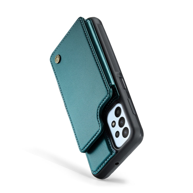 For Samsung Galaxy A23 CaseMe C22 Card Slots Holder RFID Anti-theft Phone Case(Blue Green) - Galaxy Phone Cases by CaseMe | Online Shopping South Africa | PMC Jewellery | Buy Now Pay Later Mobicred