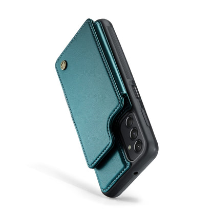 For Samsung Galaxy A24 4G CaseMe C22 Card Slots Holder RFID Anti-theft Phone Case(Blue Green) - Galaxy Phone Cases by CaseMe | Online Shopping South Africa | PMC Jewellery | Buy Now Pay Later Mobicred