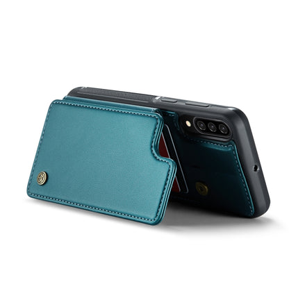 For Samsung Galaxy A30s/A50s/A50 CaseMe C22 Card Slots Holder RFID Anti-theft Phone Case(Blue Green) - Galaxy Phone Cases by CaseMe | Online Shopping South Africa | PMC Jewellery | Buy Now Pay Later Mobicred