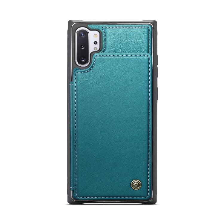 For Samsung Galaxy Note10+ 5G CaseMe C22 Card Slots Holder RFID Anti-theft Phone Case(Blue Green) - Galaxy Phone Cases by CaseMe | Online Shopping South Africa | PMC Jewellery | Buy Now Pay Later Mobicred