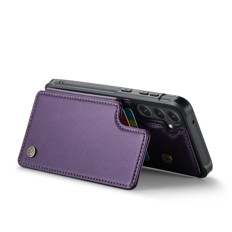 For Samsung Galaxy S23 FE 5G CaseMe C22 Card Slots Holder RFID Anti-theft Phone Case(Purple) - Galaxy S23 FE 5G Cases by CaseMe | Online Shopping South Africa | PMC Jewellery | Buy Now Pay Later Mobicred