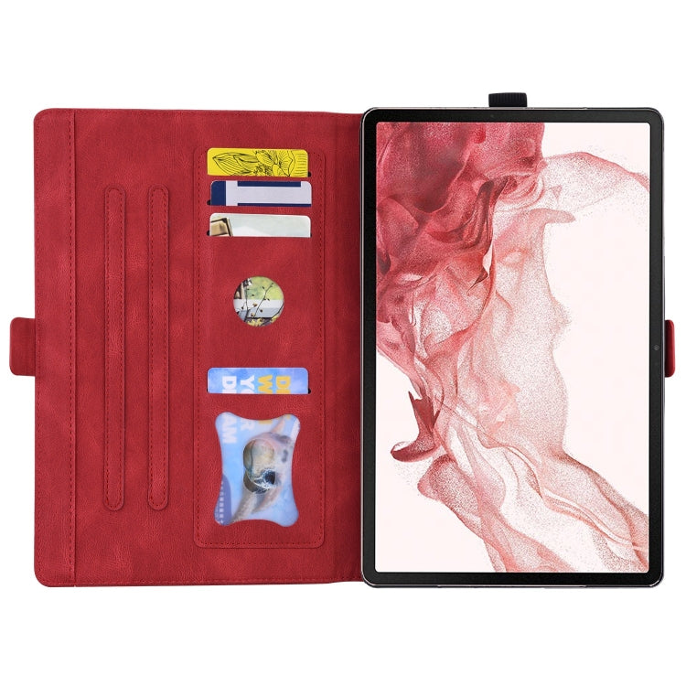 For Samsung Galaxy Tab S9 FE+ Love Butterfly Embossed Leather Tablet Case(Red) - free shipping - PMC Jewellery - Order now!
