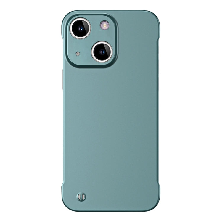 For iPhone 13 Frameless Metallic Paint Hybrid PC Phone Case(Green) - iPhone 13 Cases by PMC Jewellery | Online Shopping South Africa | PMC Jewellery | Buy Now Pay Later Mobicred