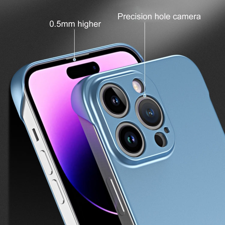 For iPhone 13 mini Frameless Metallic Paint Hybrid PC Phone Case(Deep Purple) - free shipping - PMC Jewellery - Order now!