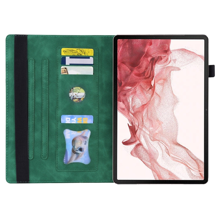For Samsung Galaxy Tab S9 Ultra /S8 Ultra Splicing Shockproof Leather Tablet Case(Green) - free shipping - PMC Jewellery - Order now!
