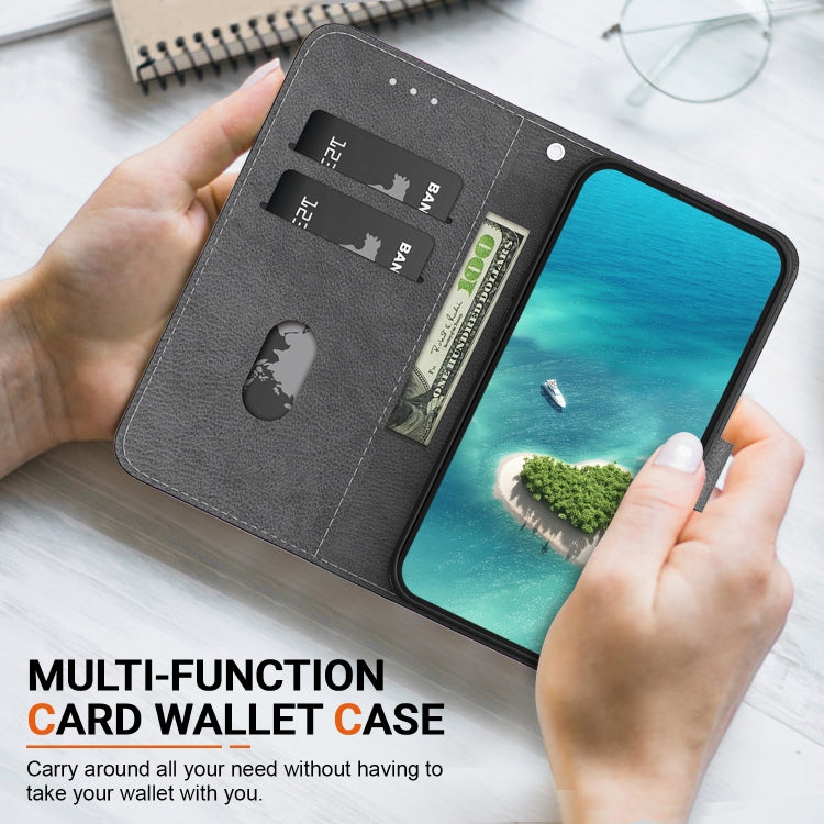 For Google Pixel 9 Crystal Texture Colored Drawing Leather Phone Case(Black Rose) - Google Cases by PMC TechLife | Online Shopping South Africa | PMC TechLife | Buy Now Pay Later Mobicred