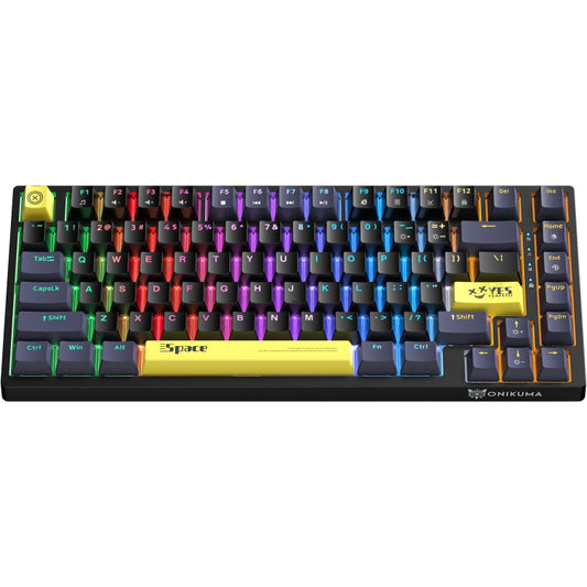 ONIKUMA G52 82 Keys RGB Lighting Wired Mechanical Keyboard, Type:Blue Switch(Black) - Wired Keyboard by ONIKUMA | Online Shopping South Africa | PMC Jewellery | Buy Now Pay Later Mobicred