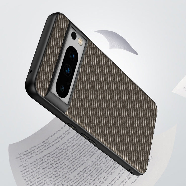 For Google Pixel 9 Pro Ultra-thin Carbon Fiber Texture Printing Phone Case(Black Red) - Google Cases by PMC TechLife | Online Shopping South Africa | PMC TechLife | Buy Now Pay Later Mobicred