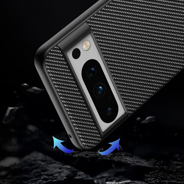 For Google Pixel 9 Pro Ultra-thin Carbon Fiber Texture Printing Phone Case(Black Red) - Google Cases by PMC TechLife | Online Shopping South Africa | PMC TechLife | Buy Now Pay Later Mobicred
