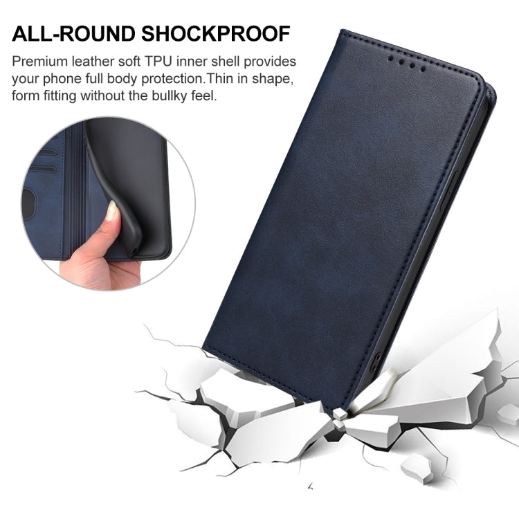 For vivo X100 Magnetic Closure Leather Phone Case(Blue) - X100 Cases by PMC TechLife | Online Shopping South Africa | PMC TechLife | Buy Now Pay Later Mobicred
