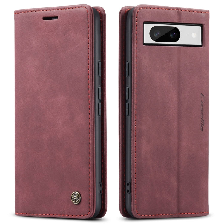 For Google Pixel 8 CaseMe 013 Multifunctional Horizontal Flip Leather Phone Case(Wine Red) - Google Cases by CaseMe | Online Shopping South Africa | PMC Jewellery | Buy Now Pay Later Mobicred