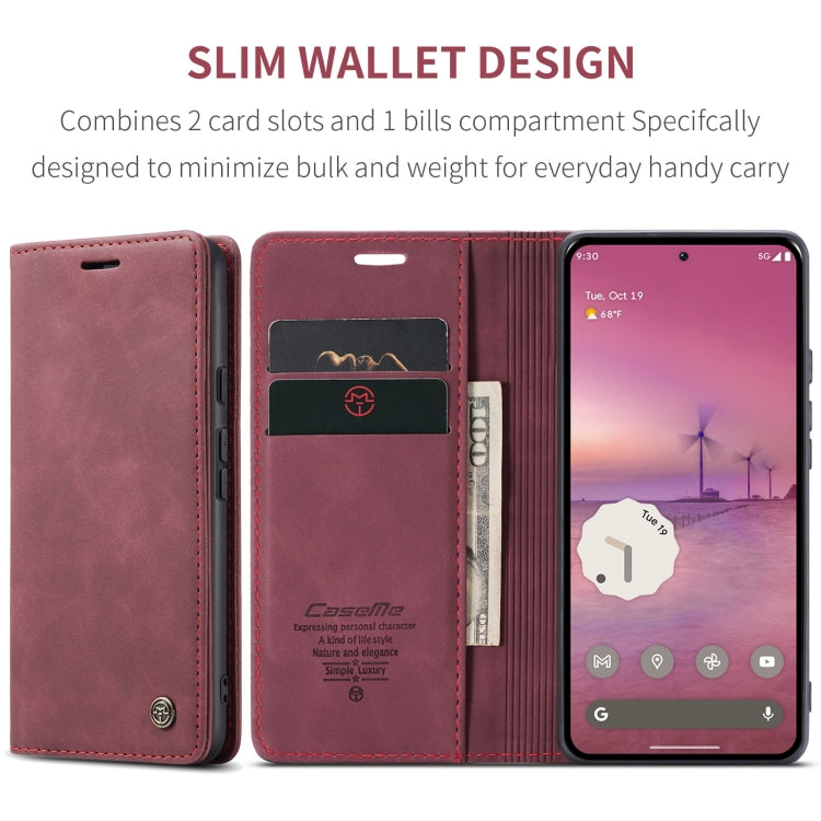 For Google Pixel 9 Pro XL CaseMe 013 Multifunctional Horizontal Flip Leather Phone Case(Wine Red) - Google Cases by CaseMe | Online Shopping South Africa | PMC Jewellery | Buy Now Pay Later Mobicred