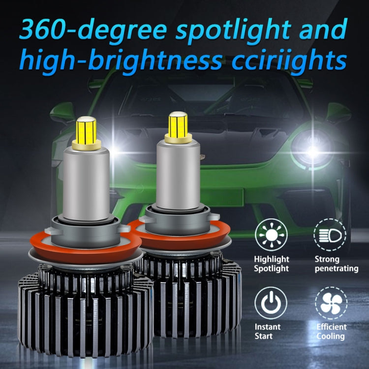 V2 1 Pair H7 35W 6000K 4000LM Car 6 Sides LED Headlight(Cool White) - LED Headlamps by PMC Jewellery | Online Shopping South Africa | PMC Jewellery | Buy Now Pay Later Mobicred