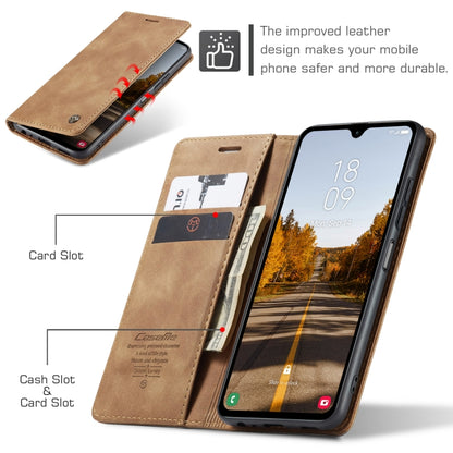 For Samsung Galaxy A05s CaseMe 013 Multifunctional Horizontal Flip Leather Phone Case(Brown) - Galaxy Phone Cases by CaseMe | Online Shopping South Africa | PMC Jewellery | Buy Now Pay Later Mobicred