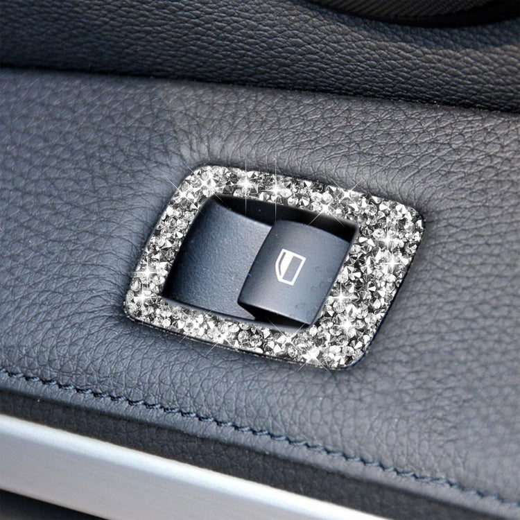 For BMW 3 Series E90 / 320i / 325i 2005-2012 Car Window Lift Panel 37.8cm Diamond Decorative Sticker, Left Drive - Car Interior Mouldings by PMC TechLife | Online Shopping South Africa | PMC TechLife | Buy Now Pay Later Mobicred