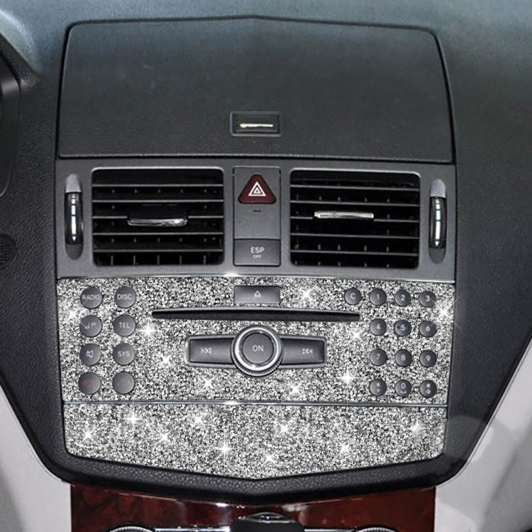 For Mercedes-Benz C-class W204 2007-2010 Car Central Control Panel A Diamond Decorative Sticker, Left and Right Drive - Car Interior Mouldings by PMC TechLife | Online Shopping South Africa | PMC TechLife | Buy Now Pay Later Mobicred