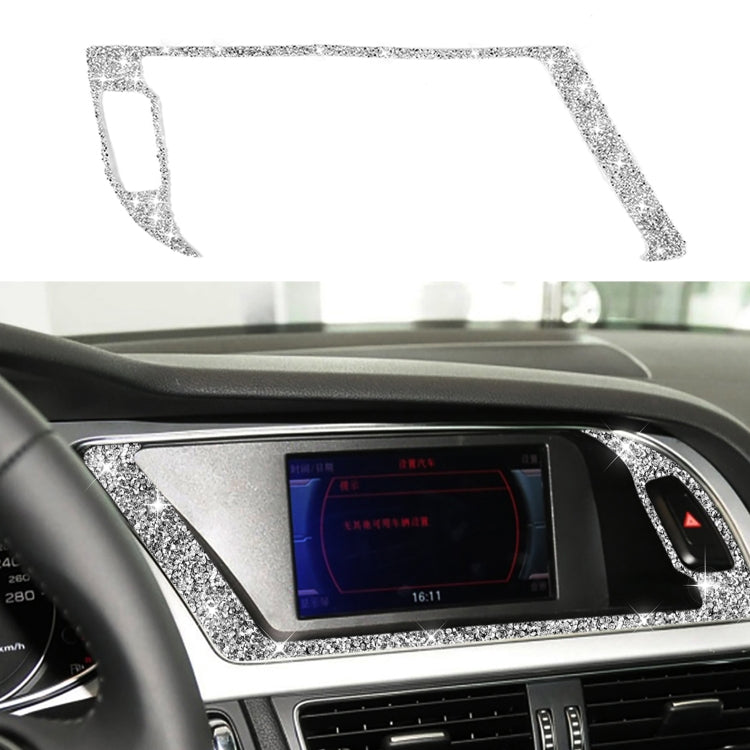 For Audi A4 / A5 / Q5 Car Navigation Outer Frame Diamond Decoration Sticker, Left Drive - Car Interior Mouldings by PMC Jewellery | Online Shopping South Africa | PMC Jewellery | Buy Now Pay Later Mobicred