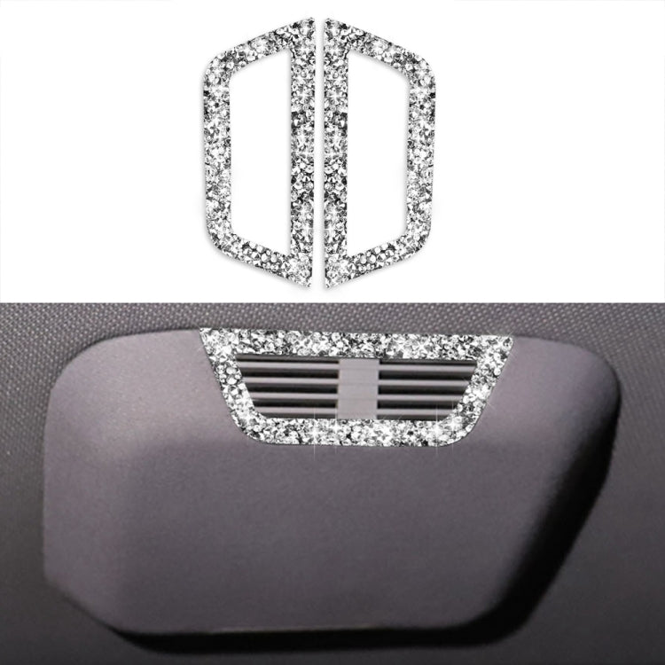 For BMW Series 3 E46 1998-2005 Car Rear Seat Roof Air Outlet Diamond Decoration Sticker, Left and Right Drive - Car Interior Mouldings by PMC Jewellery | Online Shopping South Africa | PMC Jewellery | Buy Now Pay Later Mobicred