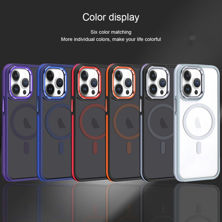 For iPhone 11 Two-color Frosted MagSafe Magnetic Phone Case(Purple) - iPhone 11 Cases by PMC TechLife | Online Shopping South Africa | PMC TechLife